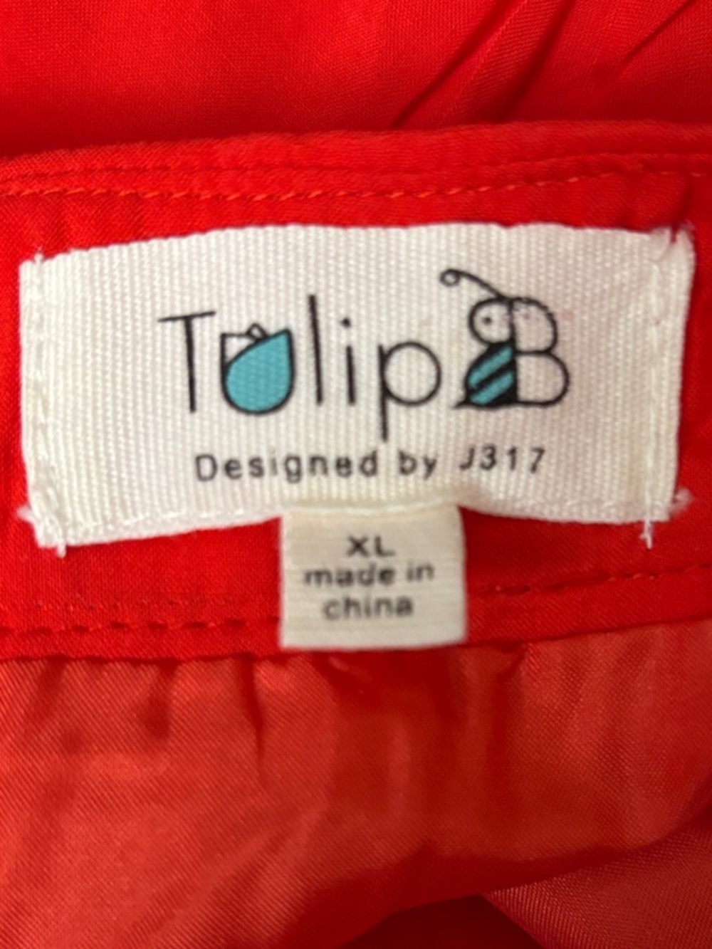 NWT High-Waist Red Button-Front A-Line Midi Skirt With Belt Pockets Lined - Picture 2 of 6